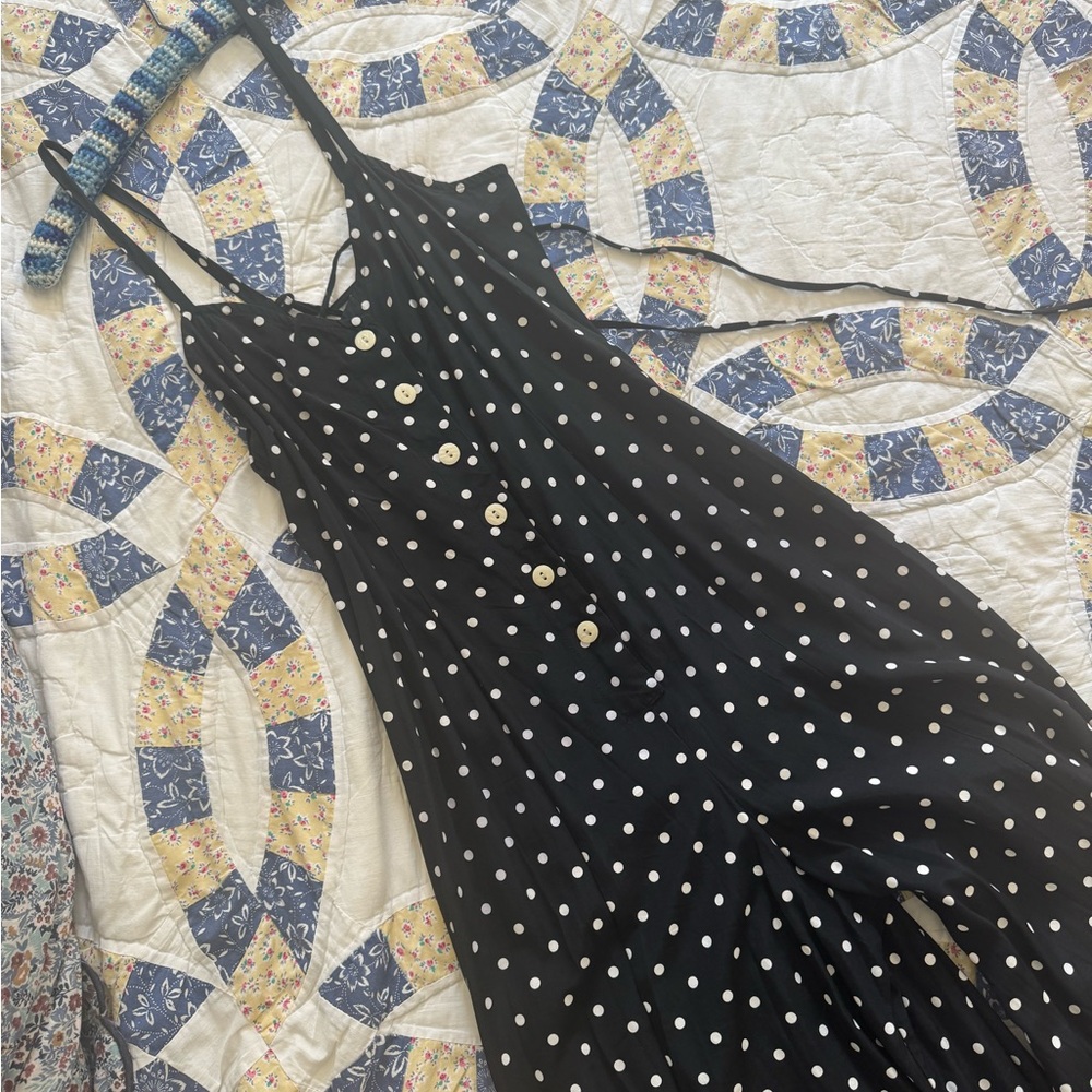 Vintage 1990s polka dot jumpsuit! - Picture 5 of 6